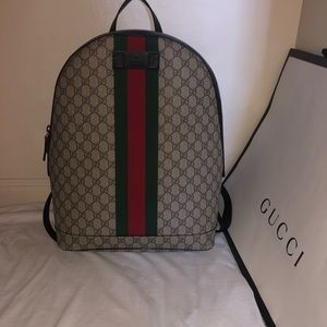 GG Supreme Stripe Gucci Backpack